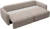 Vente-unique - VOPOZA Sofa Stoff Schokoladenbraun - B 103 cm x H 87 cm x L 238 cm Bild 5
