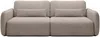 Vente-unique - VOPOZA Sofa Stoff Schokoladenbraun - B 103 cm x H 87 cm x L 238 cm Bild 2