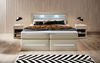 Boxspringbett Sevilla mit LED und Stauraum 200x200 Beige H2 (bis 70kg) Bild 2
