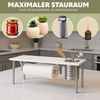 Küchenregal mit Rollenhalter und Utensilienhalter, weiß Bild 2