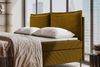 99rooms Vero Plus Familienbett Boxspringbett 260×200 cm Cordstoff POSO Gold Bild 4