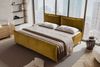 99rooms Vero Plus Familienbett Boxspringbett 260×200 cm Cordstoff POSO Gold Bild 3