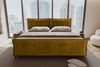99rooms Vero Plus Familienbett Boxspringbett 260×200 cm Cordstoff POSO Gold Bild 2