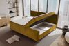 99rooms Vero Plus Familienbett Boxspringbett 260×200 cm Cordstoff POSO Gold Bild 5