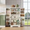 Hochschrank 120 x 60 x 40 cm mit LED-Sensorlicht, verstellbarem Regal und Türablagen Bild 2