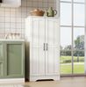 Hochschrank 120 x 60 x 40 cm mit LED-Sensorlicht, verstellbarem Regal und Türablagen Bild 5
