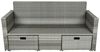 Lounge-Sofa Malta aus Aluminium und Kunststoffgeflecht Bild 3