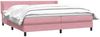 vidaXL Boxspringbett mit Matratze Rosa 180x210 cm Samt 3318044 Bild 3