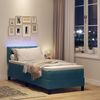 vidaXL LED Boxspringbett mit Matratze Dunkelblau 80 x 200 cm Samt 3342684 Bild 5