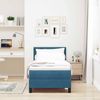 vidaXL LED Boxspringbett mit Matratze Dunkelblau 80 x 200 cm Samt 3342684 Bild 4