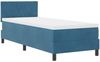 vidaXL LED Boxspringbett mit Matratze Dunkelblau 80 x 200 cm Samt 3342684 Bild 2