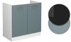 Spülenunterschrank R-Line Blau-Grau 80 cm , AP Eiche Vicco Bild 5