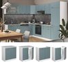 Spülenunterschrank R-Line Blau-Grau 80 cm , AP Eiche Vicco Bild 2