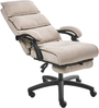 Chefsessel mit Fußstütze EATON Chenillegewebe Beige Bild 4