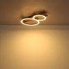 LED Deckenleuchte, Holzleuchte, schwarz, L 48 cm Bild 4