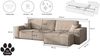 Kaiser Möbel Ecksofa mit schlaffunktion und bettkasten, Eckcouch BEST XL stoff Poso, Mit Bettfunktion und Bettzeugfach Bild 2