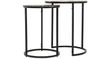 Beistelltisch >1127< (2er Set) in Silber / Gold, Aluminiumguss - 54x45cm (HxD) Bild 2