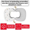 Amilian Stillkissen Lagerungskissen - Seitenschläferkissen - Stillkissen klein, Schwangerschaftskissen zum Schlafen, pregnancy pillow mit Füllung (60x42 cm), für Mütter und Babys Bild 4