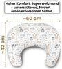 Amilian Stillkissen Lagerungskissen - Seitenschläferkissen - Stillkissen klein, Schwangerschaftskissen zum Schlafen, pregnancy pillow mit Füllung (60x42 cm), für Mütter und Babys Bild 3