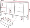 Kommode Nedila 2D3S (Farbe: Nuss Warmia) Bild 5