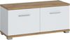 Garderobenbank Halver / Hola, Holzwerkstoff, Weiß, Holzfarben, 90 x 40 x 34 cm Bild 4