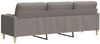 vidaXL Sofa 3-Sitzer mit Zierkissen Taupe 210 cm Stoff 3278208 Bild 5