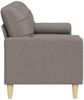 vidaXL Sofa 3-Sitzer mit Zierkissen Taupe 210 cm Stoff 3278208 Bild 4