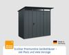 Hörmann Ecostar Metall-Gerätehaus Elegant mit Pultdach Typ 1, 108x238 cm , anthrazitgrau, 2,6 m²,1-flüglige Tür Bild 3