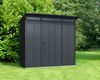 Hörmann Ecostar Metall-Gerätehaus Elegant mit Pultdach Typ 1, 108x238 cm , anthrazitgrau, 2,6 m²,1-flüglige Tür Bild 2