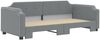 vidaXL Tagesbett Ausziehbar Hellgrau 90x190 cm Stoff 3197644 Bild 3