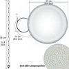 FIVMEN LED Deckenleuchte Industriebeleuchtung 200W/300W/500W UFO Hallenbeleuchtung 6000K-6500K, LED fest integriert, Kaltweiß, IP65 Hallenstrahler Bild 2