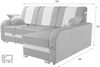 robin 'BARI' Ecksofa mit Schlaffunktion und Kissen, hochelastischer Schaumstoff türkis / beige, 230 x 165 x 102 cm Bild 5
