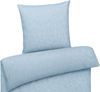 Carpe Sonno Damast Bettwäsche aus 100% Baumwolle - Ornamente Modern, Blau, 135x200 cm + 1x (80x80 cm) Bild 2
