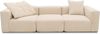 DOMO. collection Sofa 800011, 3 Sitzer, Rechteckig, individuell kombinierbar, Cord 3er Couch, modular, Polstergarnitur, 301 x 108 x 69 (BxTxH), creme Bild 2