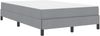 vidaXL Boxspringbett mit Matratze Hellgrau 120 x 200 cm Stoff 3398479 Bild 4