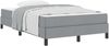vidaXL Boxspringbett mit Matratze Hellgrau 120 x 200 cm Stoff 3398479 Bild 2