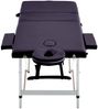 vidaXL Massageliege Klappbar 3-Zonen mit Aluminiumgestell Lila 110198 Bild 4