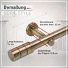 Deco-Raum® Gardinenstange Zylinder 25mm 1-läufig | Länge: 380cm | Material: Metall | Farbe: Bild 5