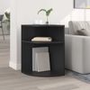 vidaXL Beistelltisch Schwarz 39,7 x 39,7 x 60 cm Holzwerkstoff 891131 Bild 4