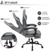 Symino Gaming Stuhl Racing Gamer Stuhl mit Lendenwirbelstütze und Fußstütze Bild 5