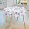 laro Tischdecke 140cm rund Wachstuchtischdecke mit Saum Wildente Braun Beige Bild 3