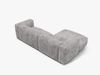 Micadoni Ecksofa Martina 2-Sitzer Links Kord Hellgrau Bild 4