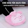 Fußwärmer Plüsch - 27x40cm Schwein Bild 5