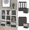 Raumteiler Nove Weiß 104 x 108 cm mit 2 Faltboxen Vicco Bild 2
