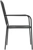 vidaXL Gartenstühle 4 Stk. Baumwollseil und Stahl Schwarz 312156 Bild 4