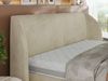 Polsterbett mit Lattenrost, Doppelbett Bettkasten, Bettgestell mit Gasdruckfeder - CAELA CLASSIC - 140 x 200 cm - Beige Velvet Bild 3