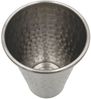 BURI Edelstahl Becher 500ml gehämmert Trinkbecher Metallbecher Camping Party Festival Bild 3