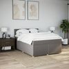 vidaXL Boxspringbett mit Matratze Taupe 160x200 cm Stoff 3289035 Bild 4