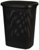 Mojawo Wäschewanne Wäschekorb Wäschebox Wäschetruhe mit Deckel Schwarz 60L Bild 2