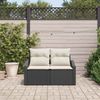 vidaXL Garten-Sofa mit Kissen 123 x 62 x 69 cm Poly-Rattan 42006782 Bild 3